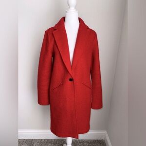 Rachel Zoe Red Wool Blend Coat